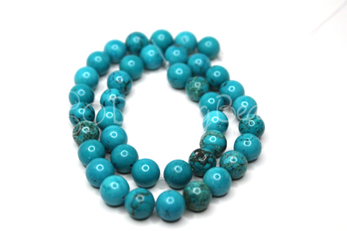 Chinese Turquoise Round 10mm - Dancing Beads